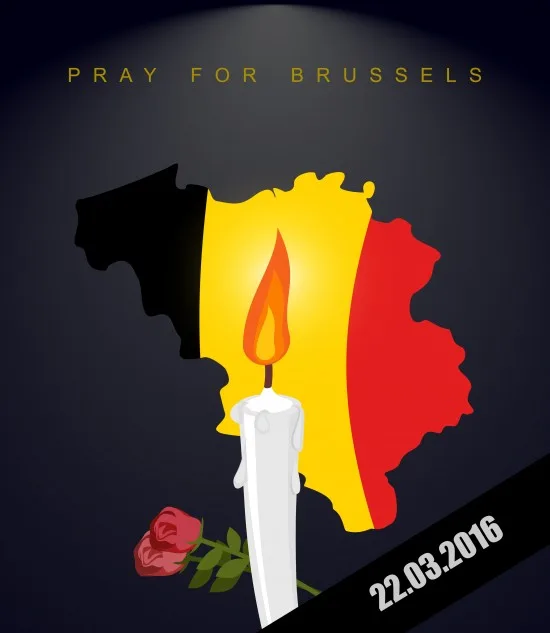Belgien i sorg efter terrorattacken Copyright: Robot100/Dreamstime.com