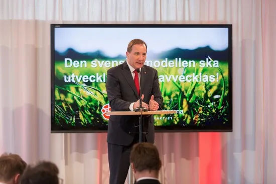 Stefan Löfven vid Socialdemokraternas kommunkongess i Örebro Foto: Flickr Socialdemokraterna