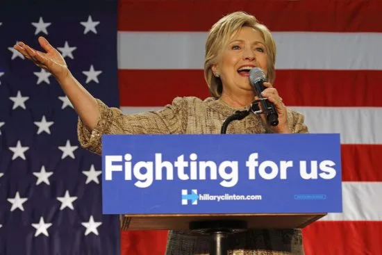 Den bästa dagen i Hillary Clintons liv. Copyright: Americanspirit/Dreamstime.com