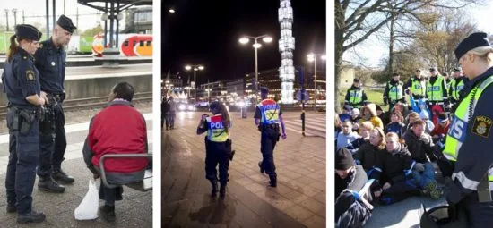 Poliser i arbete Foto: Polisen