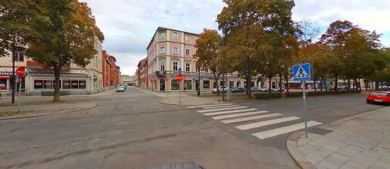 Det var här på Norra Kopparslagargatan i Gävle som bråk utbröt mellan flera män natten till den 23 september. Bild: kartor.eniro.se