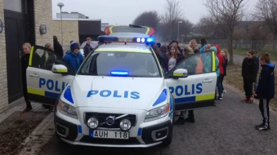 Polisen kallas till ett bråk på en gymnasieskola i Småland. Genrebild. Fotp: staffanstorp.se