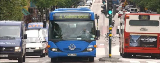 SL-buss på busslinje 4 i Stockholm. Denna bild har inget att göra med den händelse som beskrivs. Foto: Stockholm.se