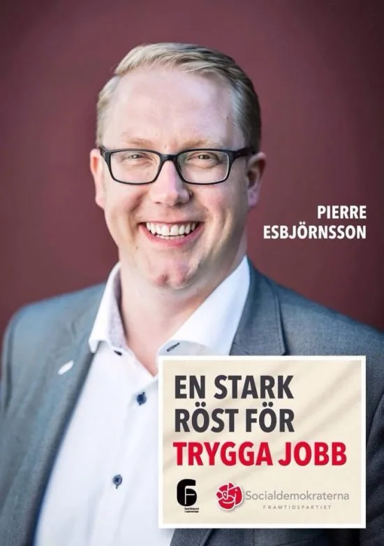 Pierre Esbjörnsson (S) kommunalråd i Skurup Foto: socialdemokraterna.se