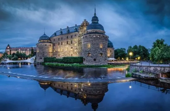 Det var här vi Örebro slott som en 50-årig man utsattes för ett mordförsök. Foto: Wikimapia