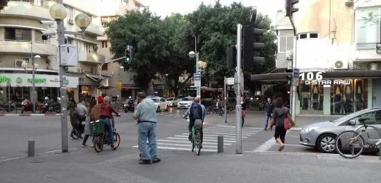 Tel Aviv stora shoppinggata Foto: Elisabet Höglund