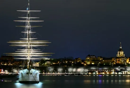 Stockholm på natten Copyright: Irakite/Dreamstime.com