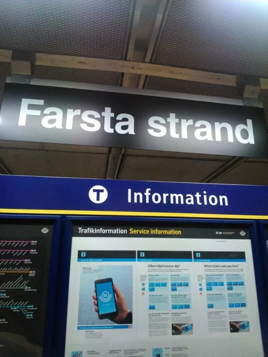 Tunnelbanestationen Farsta Strand