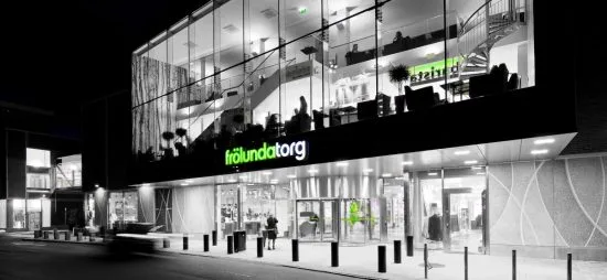 Stadsdelen Frölunda med Frölunda torg i Göteborg Foto: goteborg.com