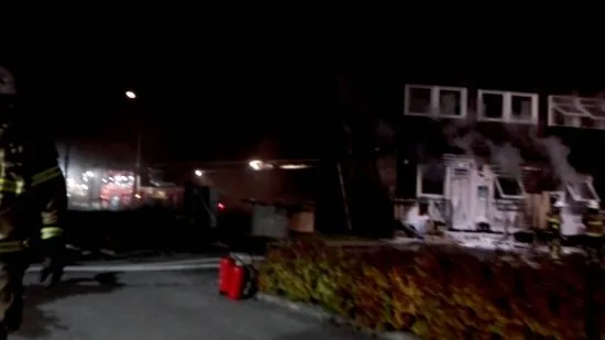 Asylboendet i Fagersjö utsattes för mordbrand. Bild: youtube.com