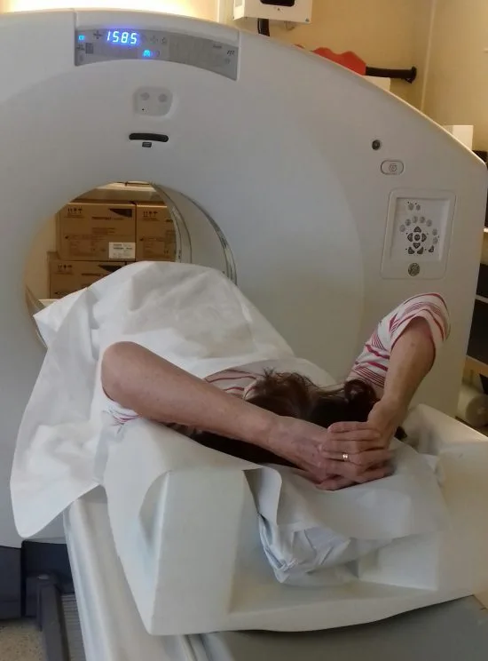 Röntgen med radioaktiva isotoper, Karolinska Foto: Privat
