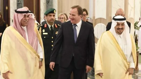 Stefan Löfven på besök i Saudiarabien Foto: 
