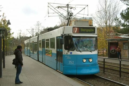 Spårvagn mot Kortedala-Bergsjön i Göteborg Foto: Postvagnen.com