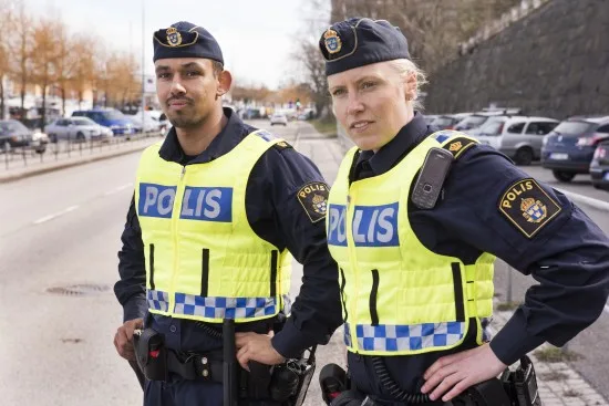 Poliser i arbete Foto: Polisen.se