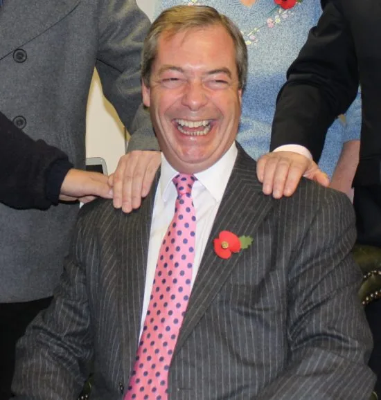 Nigel Farage, f d ledare för brittiska Ukip Foto: Wikimedia Commons