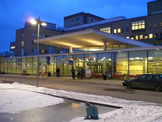 Mannen avled senare på Södersjukhuset i Stockholm. Bild: mapio.net