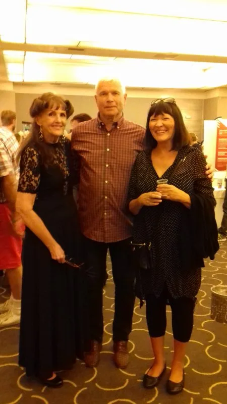 Jag tlllsammans med Marja-Leenas och Jerrys norska grannar Arild och Sidsel.