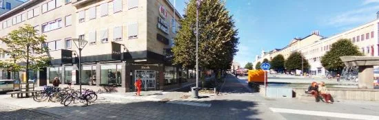 Det var här vid Stortorget i Borås som en man blev misshandlad. Bild: hitta.se